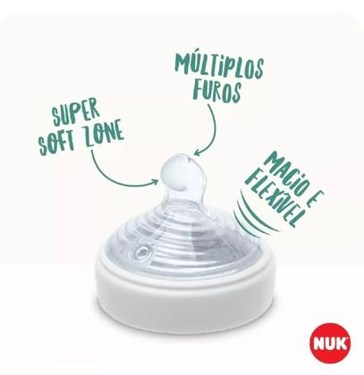 Imagem de Kit 2 Mamadeira Nuk Essence Smart Flow 150/270Ml Rosa