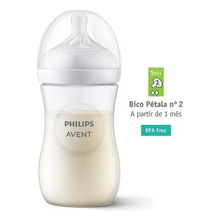 Imagem de Kit 2 Mamadeira Philips Avent Pétala Anti-Cólica 125ml e 260ml Transparente