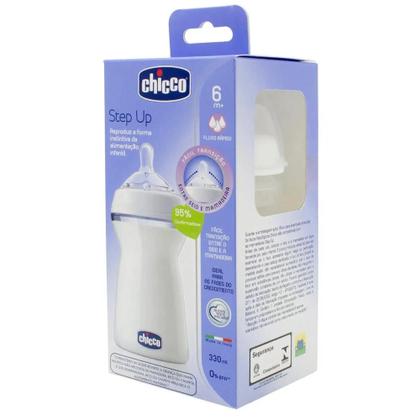 Imagem de kit 2 mamadeiras chicco 250 + 330 ml branca