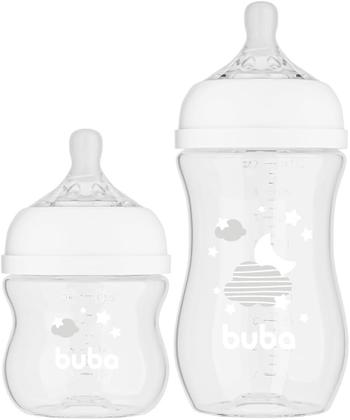 Imagem de Kit 2 Mamadeiras Easy Flow Nuvem Anticólica 120 e 270ml Buba