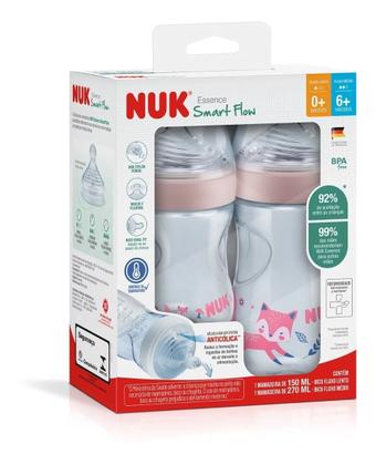 Imagem de Kit 2 Mamadeiras Nuk Essence TC Smart Flow 150/270ml