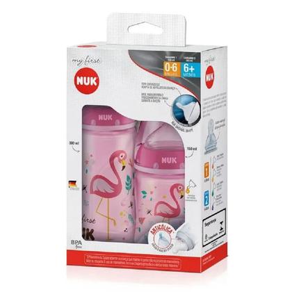 Imagem de Kit 2 Mamadeiras Nuk My First Choice Anticólica Livre Free BPA