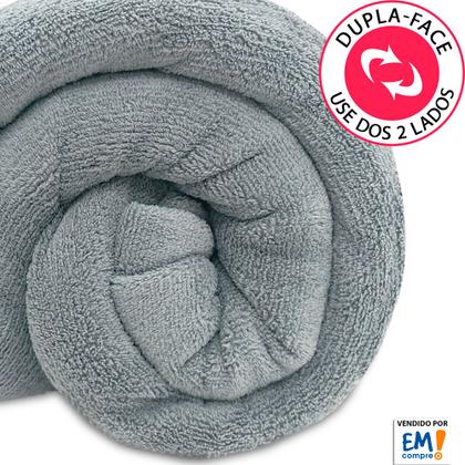 Imagem de Kit 2 Manta Cobertor Queen Microfibra Soft Macia Fleece 220x240cm Camesa - Emcompre