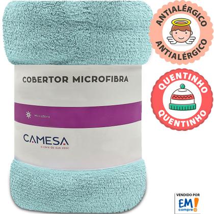 Imagem de Kit 2 Manta Cobertor Queen Microfibra Soft Macia Fleece 220x240cm Camesa - Emcompre