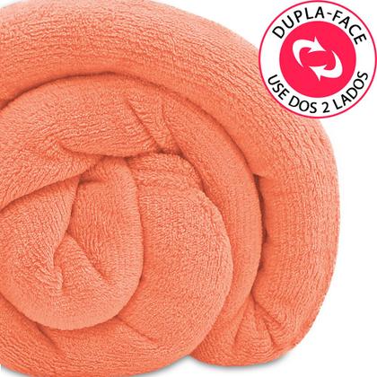 Imagem de Kit 2 Manta Cobertor Queen Microfibra Soft Macia Fleece 220x240cm Camesa - Emcompre