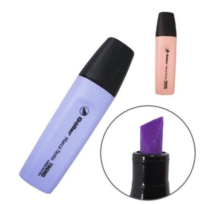 Imagem de kit 2 Marca Texto Trend Cores Pastéis-  Laranja e Roxo