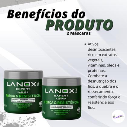 Imagem de Kit 2 Máscaras Força e Resistência Lanox Pro Trihair 500g