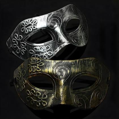 Imagem de Kit 2 máscaras gladiador baile festa fantasia carnaval