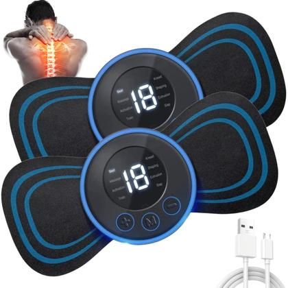 Imagem de Kit 2 Massageador Elétrico Recarregável Portátil Dor Pescoço