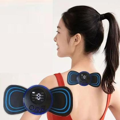 Imagem de Kit 2 Massageador Portátil Recarregável Dor Pescoço Coluna Pernas