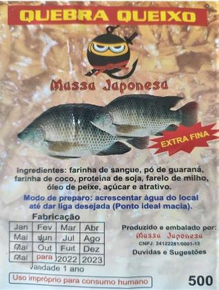 Imagem de Kit 2 Massas Japonesa Quebra Queixo Para Pesca Tilápia -2x500 Gramas