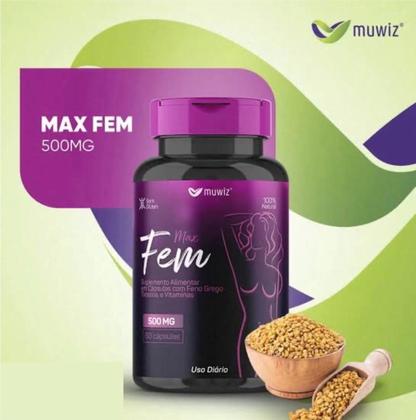 Imagem de Kit 2 Max Fem 500mg 60 Cápsulas - Muwiz