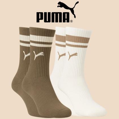 Imagem de Kit 2 Meias Puma Sport Cano Longo Unissex Confortavel e Macia