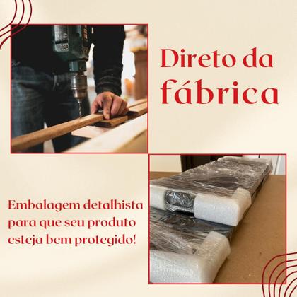 Imagem de Kit 2 Mesa cabeceira nicho quarto 39x50x37 Preto pés amadeirados