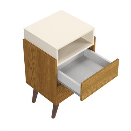 Imagem de Kit 2 Mesa de Cabeceira para Quarto Retrô Verona