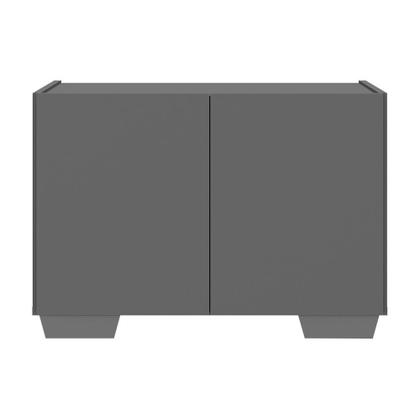 Imagem de Kit 2 Mesas de Cabeceira 2 Portas e Pés Multimóveis MP4139