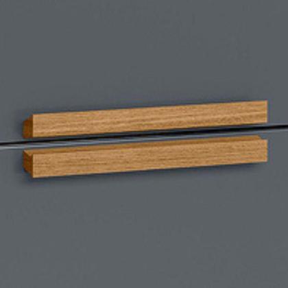 Imagem de Kit 2 Mesas De Cabeceira Dhara 2 Gavetas 51 Cm Freijo Cinza Moval