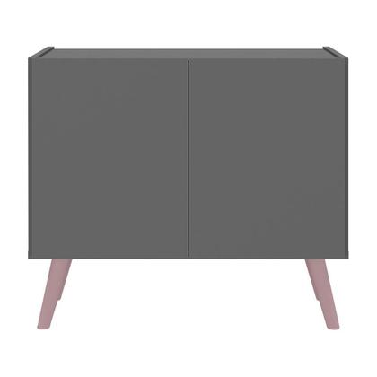 Imagem de Kit 2 Mesas de Cabeceira Retrô 2 Portas Multimóveis MP4138