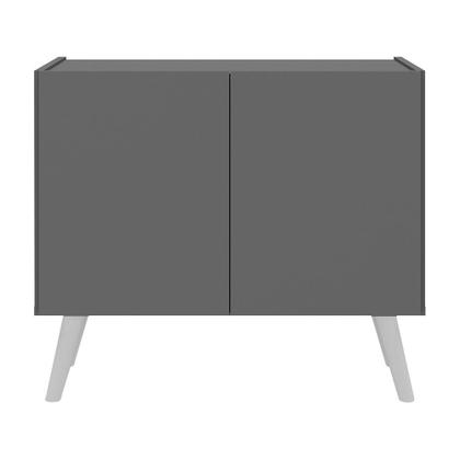 Imagem de Kit 2 Mesas de Cabeceira Retrô 2 Portas Multimóveis MP4138