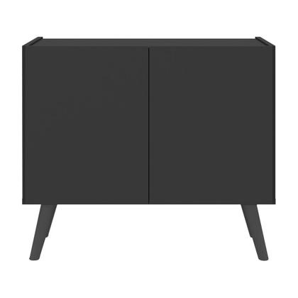 Imagem de Kit 2 Mesas de Cabeceira Retrô 2 Portas Multimóveis MP4138