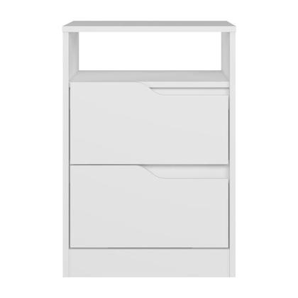 Imagem de Kit 2 Mesas de Cabeceira Sole 2 Gavetas Flex - Móveis Albatroz