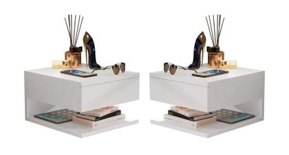 Imagem de Kit 2 Mesas de cabeceira Suspenso Havana Cores - Comprar Moveis em Casa