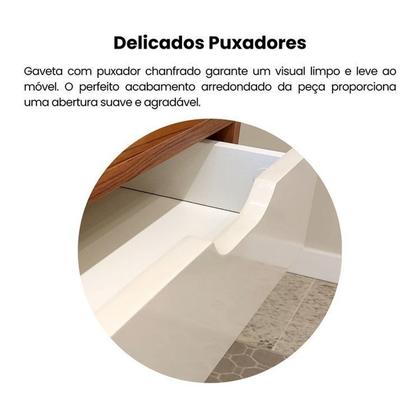 Imagem de Kit 2 Mesas de Cabeceiras 1 Gaveta 1 Prateleira