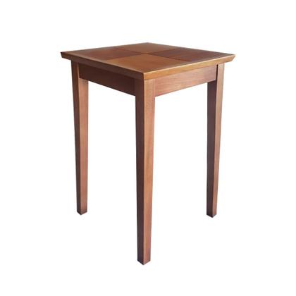 Imagem de Kit 2 Mesas Lateral 40x40cm em Madeira Maciça - Castanho