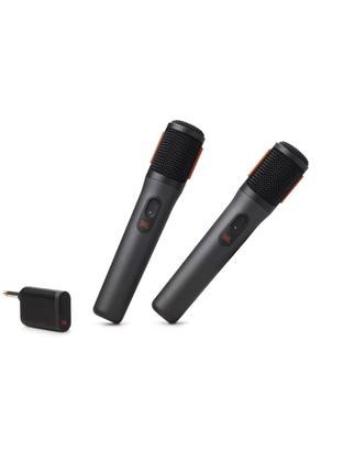 Imagem de  Kit 2 Microfone Sem Fio JBL Bateria Partybox Wireless Profissional