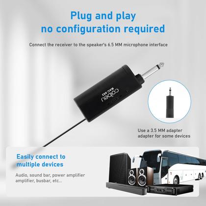 Imagem de Kit 2 Microfone Sem Fio Profissional Uhf Led Com Receptor Ec Coibeu Wireless