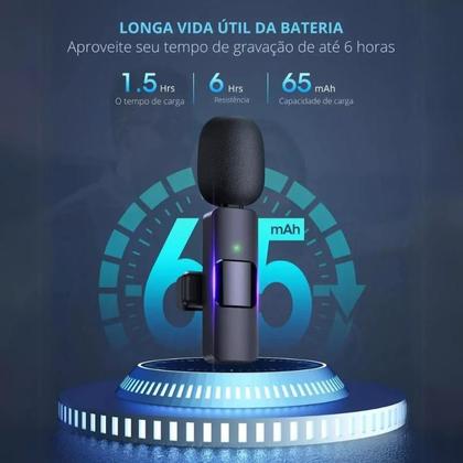 Imagem de Kit 2 Microfones Sem Fio Lapela Profissionais K9 Compatível