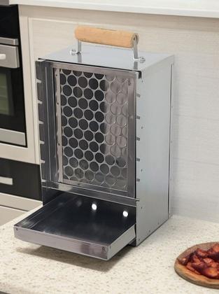 Imagem de Kit 2 Mini Churrasqueira Sem Fumaça Apartamento 6 Espetos