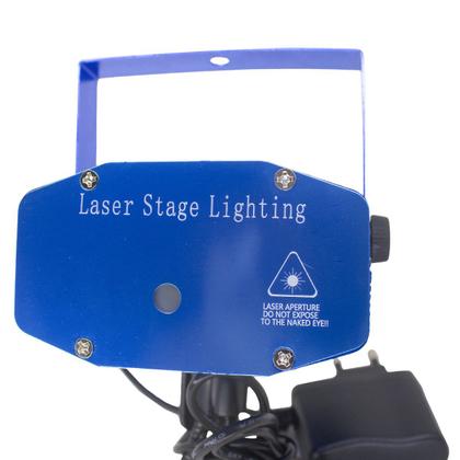 Imagem de Kit 2 mini laser projetor holográfico stage lighting azul jdb-08