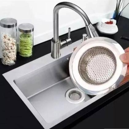 Kit 2 Mini Ralo De Aço Inox Para Pia Extra 5,4 Cm Resistente - Ke Home Imagem de Kit 2 Mini Ralo De Aço Inox Para Pia Extra 5,4 Cm Resistente