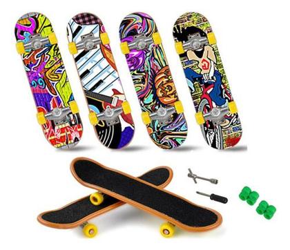 Imagem de Kit 2 Mini Skate De Dedo Infantil Com Acessório Criança