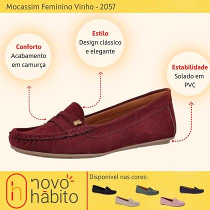 Imagem de Kit 2 Mocassins Femininos em Camurça Ultra Confort