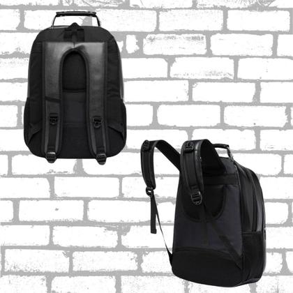 Imagem de Kit 2 Mochila De Couro Grande Resistente Reforçada Trabalho Faculdade