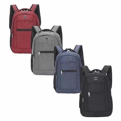 Imagem de Kit 2 Mochilas Bolsa Mala Reforçada Notebook Impermeável Coreana - Cor Aleatória