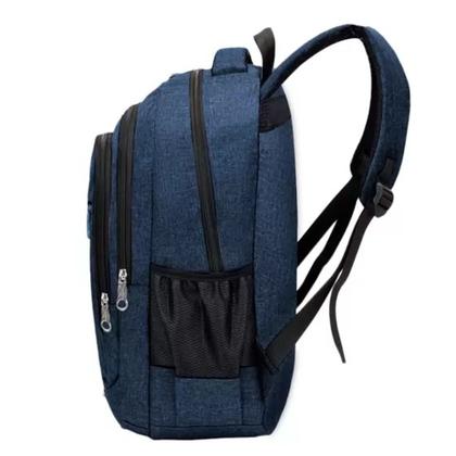 Imagem de Kit 2 Mochilas Bolsa Viagem Mala Faculdade Resistente Masculina Feminina Multifuncional - Cores