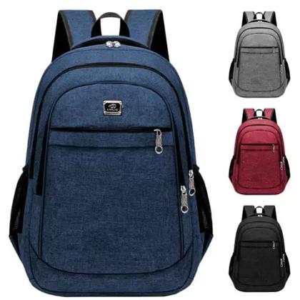 Imagem de Kit 2 Mochilas Bolsa Viagem Resistente Casual Viagem Faculdade Coreana Prática Unissex - Cores