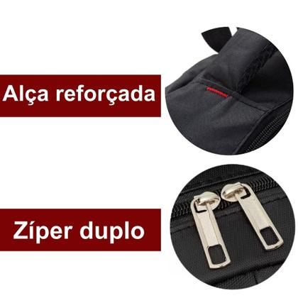 Imagem de Kit 2 Mochilas Bolsa Viagem Resistente Impermeável Coreana Masculina Feminina Escola - Cor Aleatória