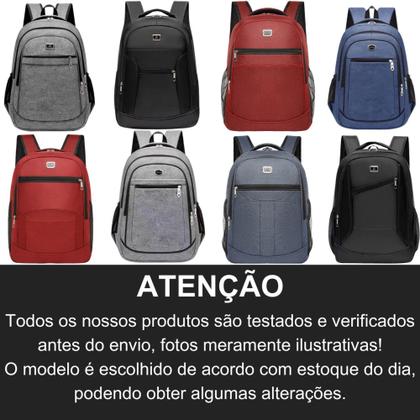 Imagem de Kit 2 Mochilas Bolsa Viagem Resistente Impermeável Coreana Masculina Feminina Escola - Cor Aleatória