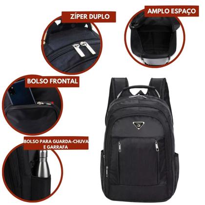 Imagem de Kit 2 Mochilas Viagem Impermeável Reforçada