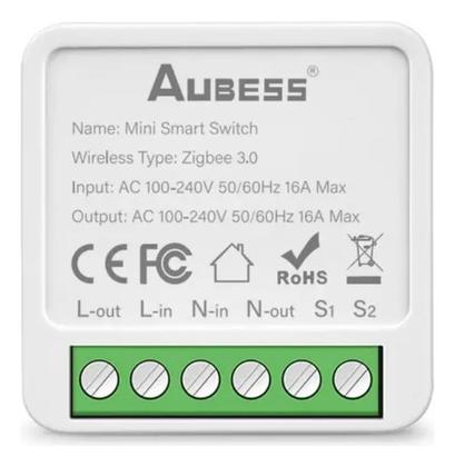 Imagem de Kit 2 Módulos Interruptor Zigbee Mini Alexa Google Home