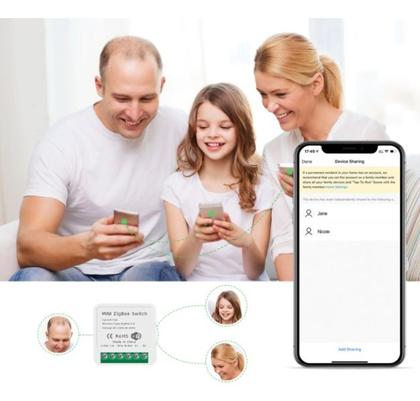 Imagem de Kit 2 Módulos Interruptor Zigbee Mini Alexa Google Home