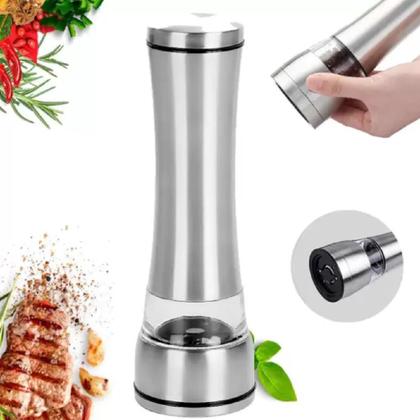 Imagem de Kit 2 Moedores de Pimenta Sal Temperos Aço Inox Manual