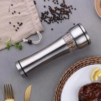 Imagem de Kit 2 Moedores de Pimenta Sal Temperos Aço Inox Manual