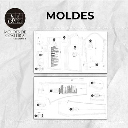 Imagem de Kit 2 moldes de costura masculino by Marlene Mukai