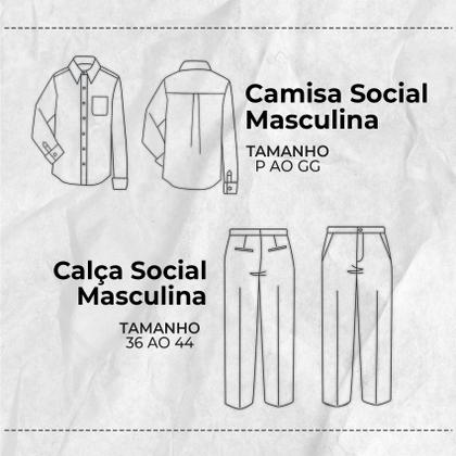 Imagem de Kit 2 moldes de costura masculino by Marlene Mukai