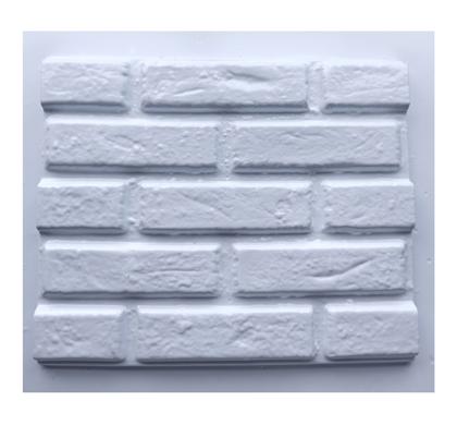 Imagem de Kit 2 Moldes p/ placas de gesso e cimento 3d Tijolo aparente